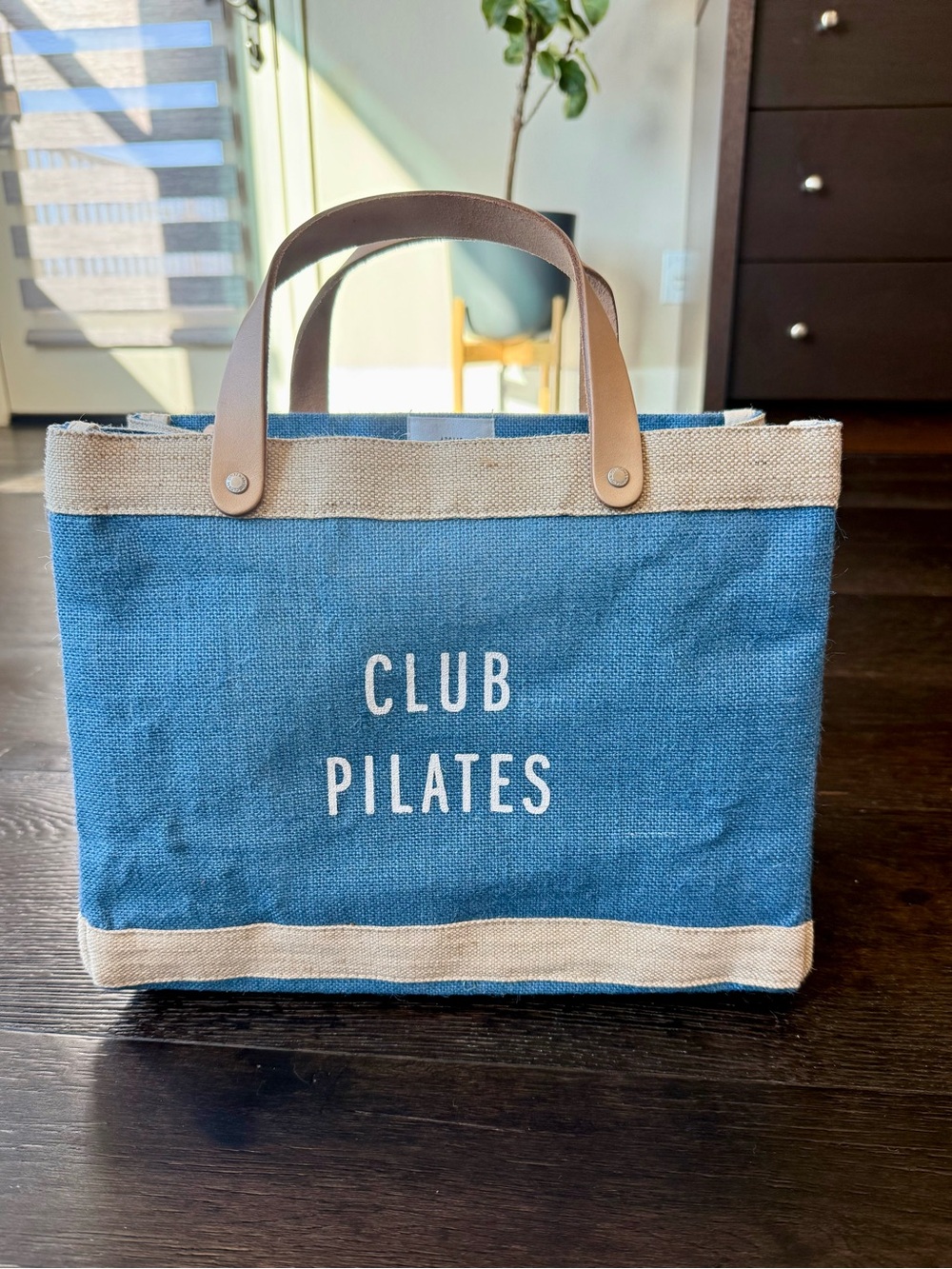 Apolis Club Pilates Petite Market Bag in Parisian Blue
